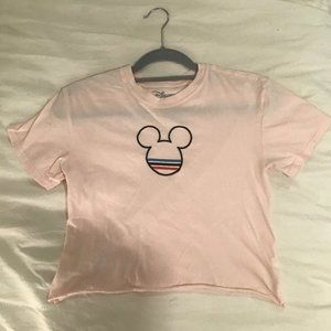Disney light pink, cream color (slight croptop) XS